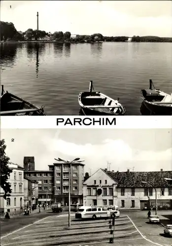 Ak Parchim in Mecklenburg Vorpommern, Wockersee, Platz der Arbeit