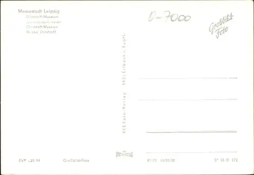 Ak Leipzig in Sachsen, Dimitroff-Museum