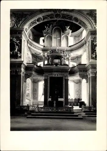 Ak Eisenberg in Thüringen, Schlosskirche, Innenansicht, Altar