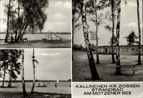 Ak Kallinchen bei Motzen Zossen, Motzener See, Strandbad