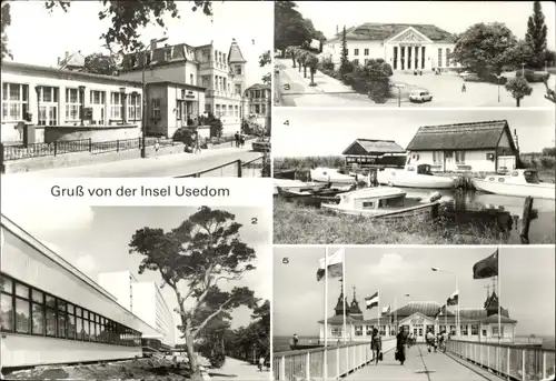 Ak Insel Usedom, Ostseebd Bansin, Zinnowitz, Heringsdorf, Koserow, Ahlbeck, Seebrücke