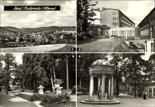 Ak Bad Suderode Quedlinburg im Harz, Kuranlage, Sanatorium Willi Agatz, Calciumquelle