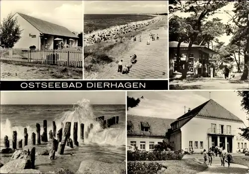 Ak Ostseebad Dierhagen, Bungalows VEM Elektromotorenwerk Wernigerode, FDGB Heim Ernst Moritz Arndt