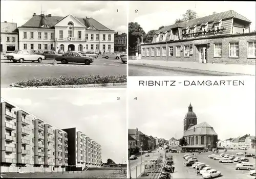 Ak Ribnitz Damgarten, HO Gaststätte Sportpalast, Karl-Marx-Platz, Gdansker Straße