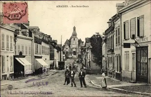 Ak Airaines Somme, Rue Saint Denis