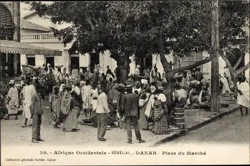 AK Dakar Senegal, Westafrika, Place du Marche