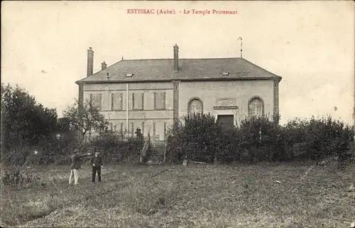 Ak Estissac Aube, Protestantische Kirche