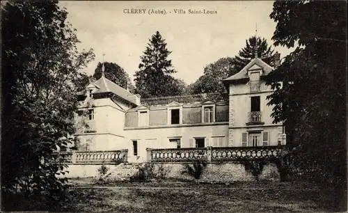 Ak Clérey Aube, Villa Saint Louis