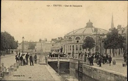 Ak Troyes Aube, Quai de Dampierre