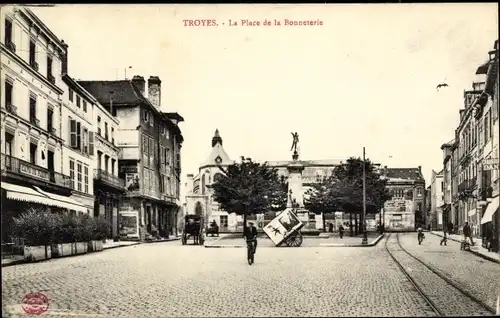 Ak Troyes Aube, Place de la Bonneterie