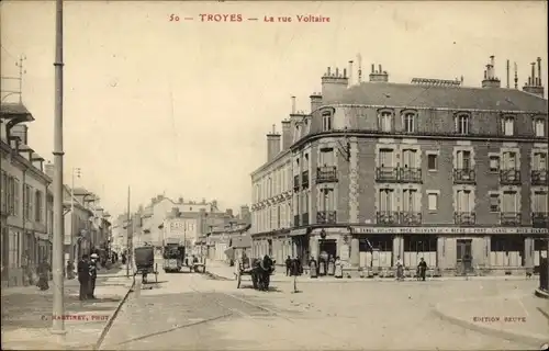 Ak Troyes Aube, Rue Voltaire