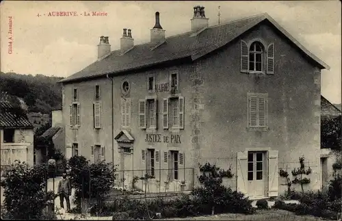 Ak Auberive-Marne, Rathaus, Friedensrichter