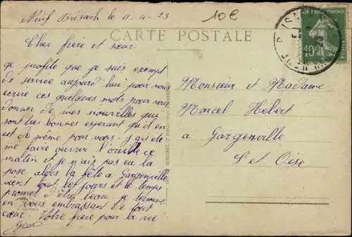 Ak Colmar Kolmar Haut Rhin, Gesamtansicht der Rue des Têtes