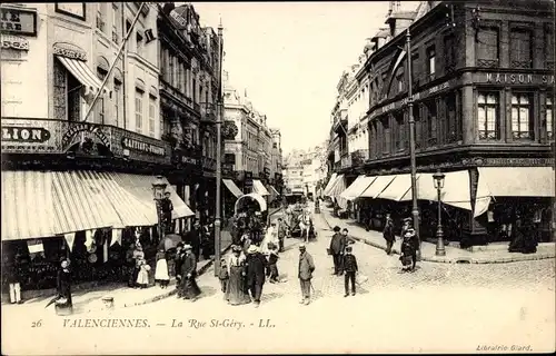 Ak Valenciennes Nord, Rue St. Gery