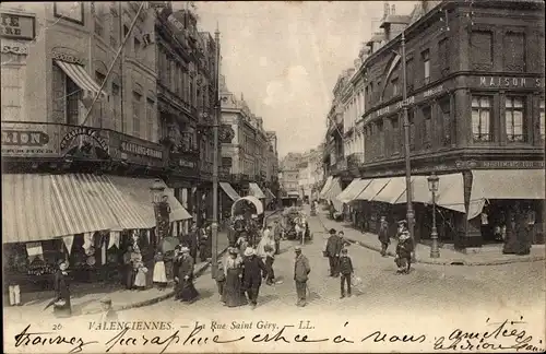 Ak Valenciennes Nord, Rue Saint Gery