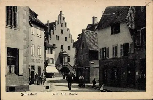 Ak Sélestat Schlestadt Schlettstadt Alsace Bas Rhin, Salle Ste. Bart