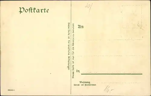 Präge Litho Turnvater Jahn, Gut Heil der deutschen Turnerschaft, Frisch fromm fröhlich frei