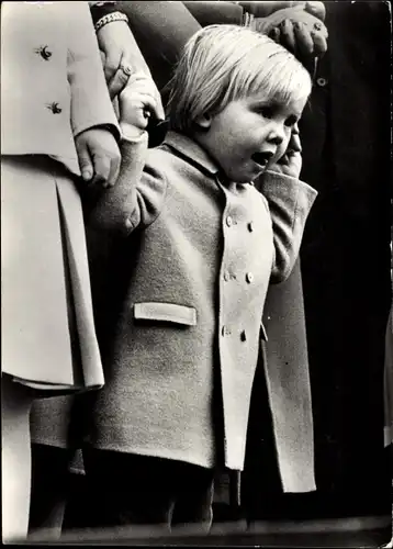 Ak Prinz Willem Alexander der Niederlande, Portrait 1970