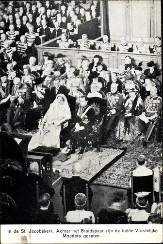 Ak Juliana der Niederlande, Bernhard zur Lippe-Biesterfeld, Hochzeit