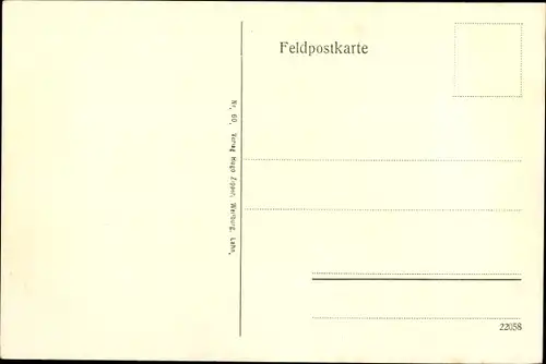 Ak Pelikan Langemark Poelkapelle Westflandern, zerstört durch engl. und franz. Geschützfeuer