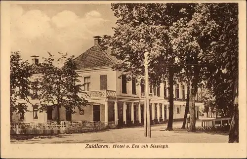 Ak Zuidlaren Drenthe Niederlande, Hotel van Ess Sissingh
