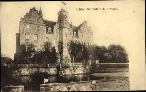 Ak Dresden Schönfeld Weißig, Schloss