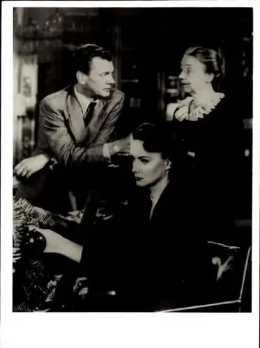 Pressefoto Filmszene, Glücksspiel des Lebens, Joseph Cotten, Alida Valli