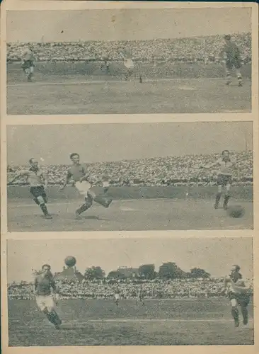 Ak FC Schalke 04 Fußball Mannschaft, Spielszenen Alemania Aachen in Essen, Budenski Tore