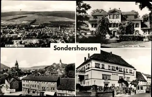 10 alte Ak Sondershausen im Kyffhäuserkreis Thüringen, diverse Ansichten