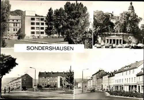 9 alte Ak Sondershausen im Kyffhäuserkreis Thüringen, diverse Ansichten