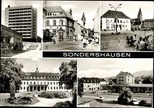 9 alte Ak Sondershausen im Kyffhäuserkreis Thüringen, diverse Ansichten