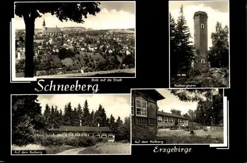 10 alte Ak Schneeberg im Erzgebirge, diverse Ansichten