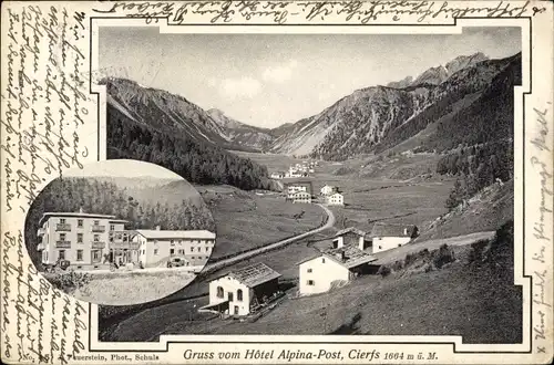 Ak Cierfs Tschierv Kanton Graubünden, Hotel Alpina Post
