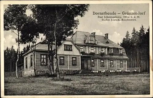 Ak Hraničná Gränzendorf Janov nad Nisou Johannesberg in Böhmen Region Reichenberg, Dornstbaude