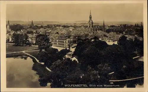 Ak Wolfenbüttel in Niedersachsen, Blick vom Wasserturm
