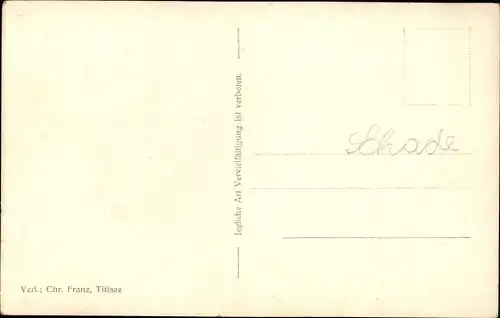 Ak Schönwald im Schwarzwald, Totalansicht