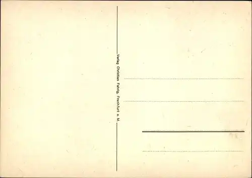 Mondschein Ak Frankfurt am Main Hessen, Historisches Bild der Stadt im Jahre 1840