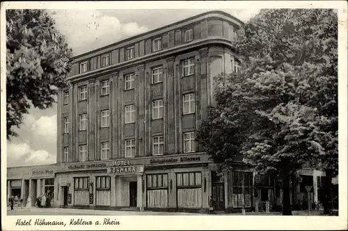 Ak Koblenz am Rhein, Hotel Höhmann