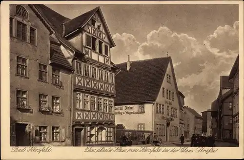 Ak Bad Hersfeld Hessen, Das älteste Haus von Hersfeld, Claus Straße