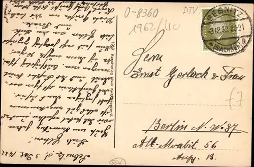 Ak Sebnitz Sächsische Schweiz, Gesamtansicht, Papierfabrik