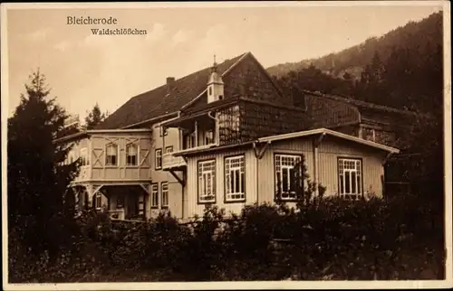 Ak Bleicherode am Harz, Waldschlösschen