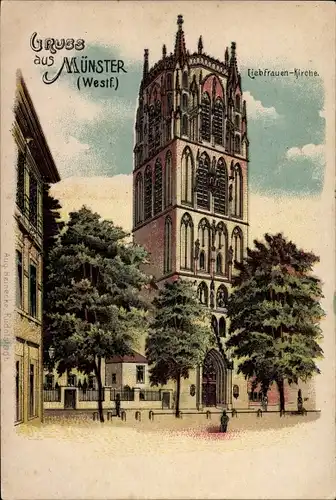 Litho Münster in Westfalen, Liebfrauenkirche