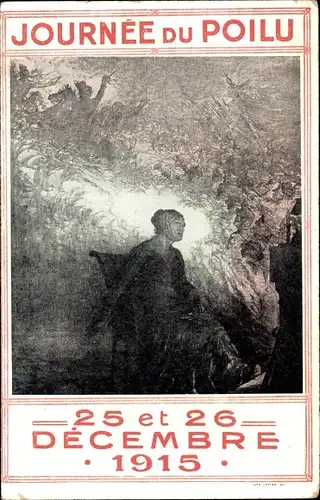 Ak Journee du Poilu, 25 et 26 Decembre 1915, bataille