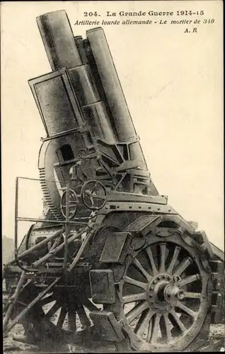 Ak Deutsches Geschütz, Artillerie, Mörser, I WK