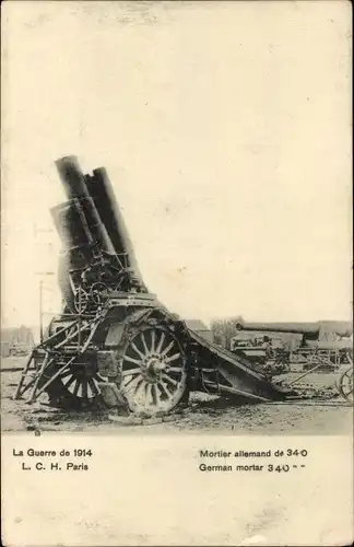 Ak Deutsches Geschütz, Artillerie, Mörser, I WK