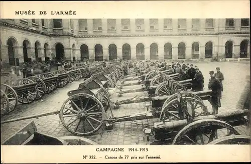 Ak Paris, Erbeutete deutsche Geschütze, Museum, I WK