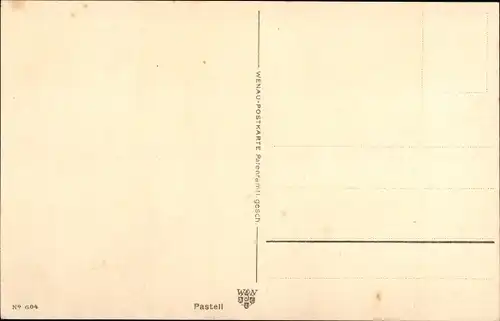 Künstler Ak Junge getigerte Katze