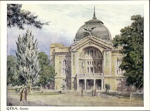 Künstler Ak Gera in Thüringen, Theater