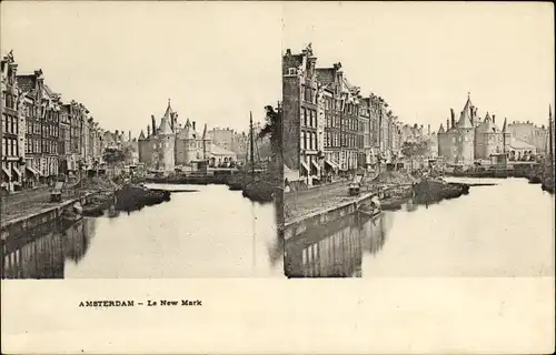 Stereo Ak Amsterdam Nordholland Niederlande, Nieuwmarkt