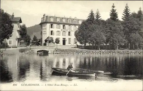 Ak Gérardmer Lorraine Vosges, Hotel Beau-Rivage